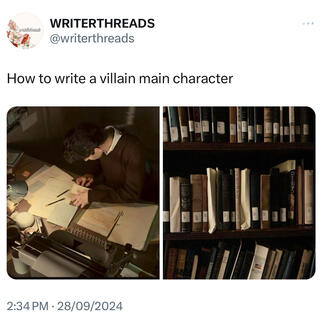 How to write a villain main character